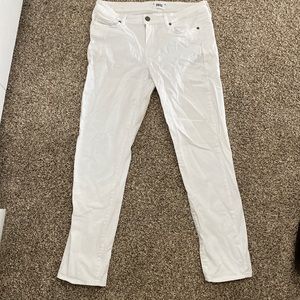 Paige “Kylie Crop” white denim size 30. Worn